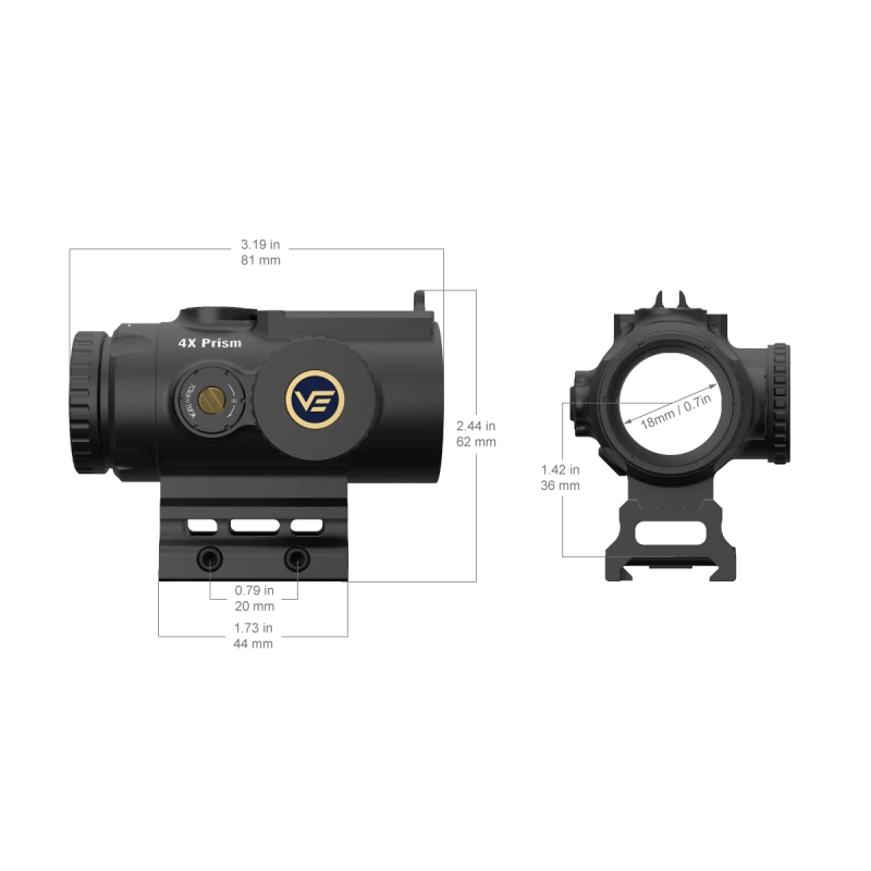 Приціл призматичний Vector Optics Paragon 4x24 Micro